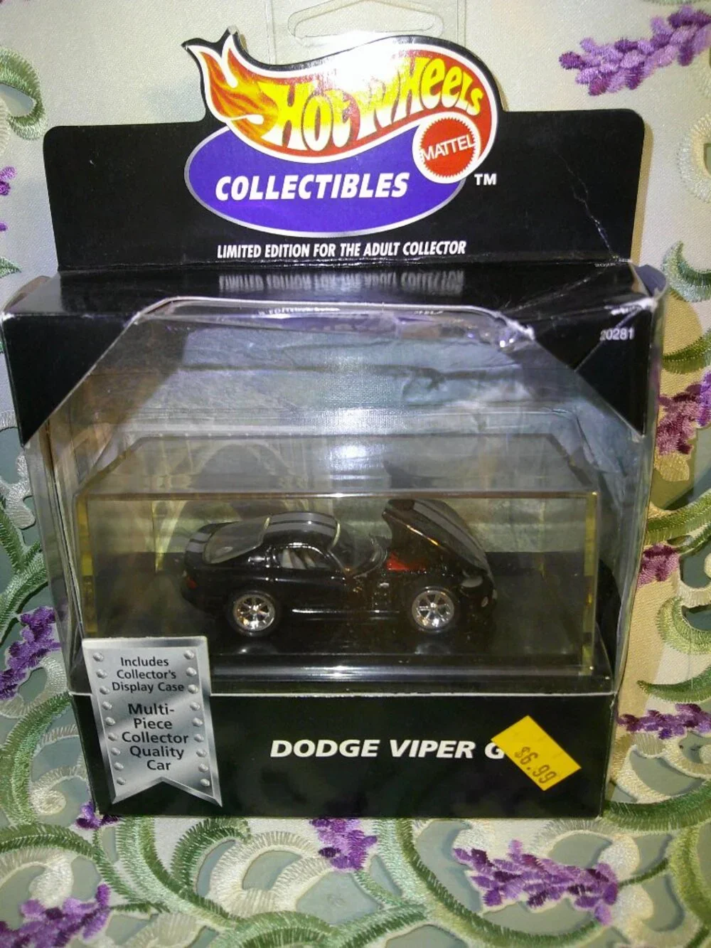 1:64 Hot Wheels Collectibles Black Box Dodge Viper GTS Black 1998 Sealed NIP